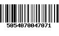 Código de Barras 5054070047071