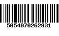 Código de Barras 5054070262931