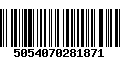 Código de Barras 5054070281871