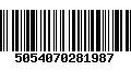 Código de Barras 5054070281987