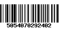 Código de Barras 5054070292402