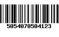 Código de Barras 5054070504123