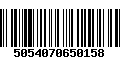 Código de Barras 5054070650158