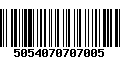 Código de Barras 5054070707005