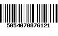 Código de Barras 5054070876121