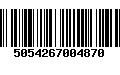 Código de Barras 5054267004870