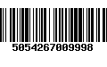 Código de Barras 5054267009998