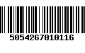 Código de Barras 5054267010116