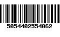 Código de Barras 5054402554062