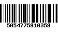 Código de Barras 5054775910359