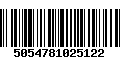 Código de Barras 5054781025122