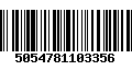 Código de Barras 5054781103356