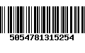 Código de Barras 5054781315254