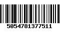 Código de Barras 5054781377511