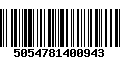 Código de Barras 5054781400943