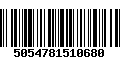 Código de Barras 5054781510680