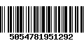 Código de Barras 5054781951292