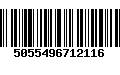 Código de Barras 5055496712116