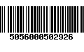 Código de Barras 5056000502926