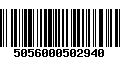 Código de Barras 5056000502940