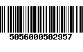 Código de Barras 5056000502957