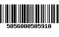 Código de Barras 5056000505910