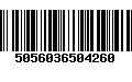 Código de Barras 5056036504260