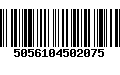 Código de Barras 5056104502075