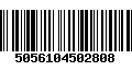 Código de Barras 5056104502808