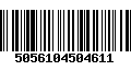 Código de Barras 5056104504611