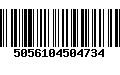 Código de Barras 5056104504734