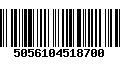 Código de Barras 5056104518700