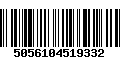 Código de Barras 5056104519332