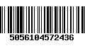 Código de Barras 5056104572436