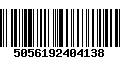 Código de Barras 5056192404138