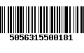 Código de Barras 5056315500181