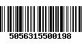 Código de Barras 5056315500198