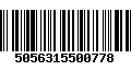 Código de Barras 5056315500778