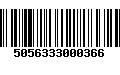 Código de Barras 5056333000366