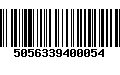 Código de Barras 5056339400054