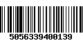 Código de Barras 5056339400139