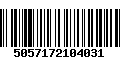 Código de Barras 5057172104031