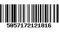 Código de Barras 5057172121816