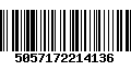 Código de Barras 5057172214136