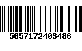 Código de Barras 5057172403486