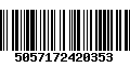 Código de Barras 5057172420353