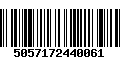 Código de Barras 5057172440061