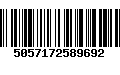 Código de Barras 5057172589692