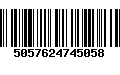 Código de Barras 5057624745058