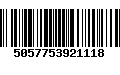 Código de Barras 5057753921118